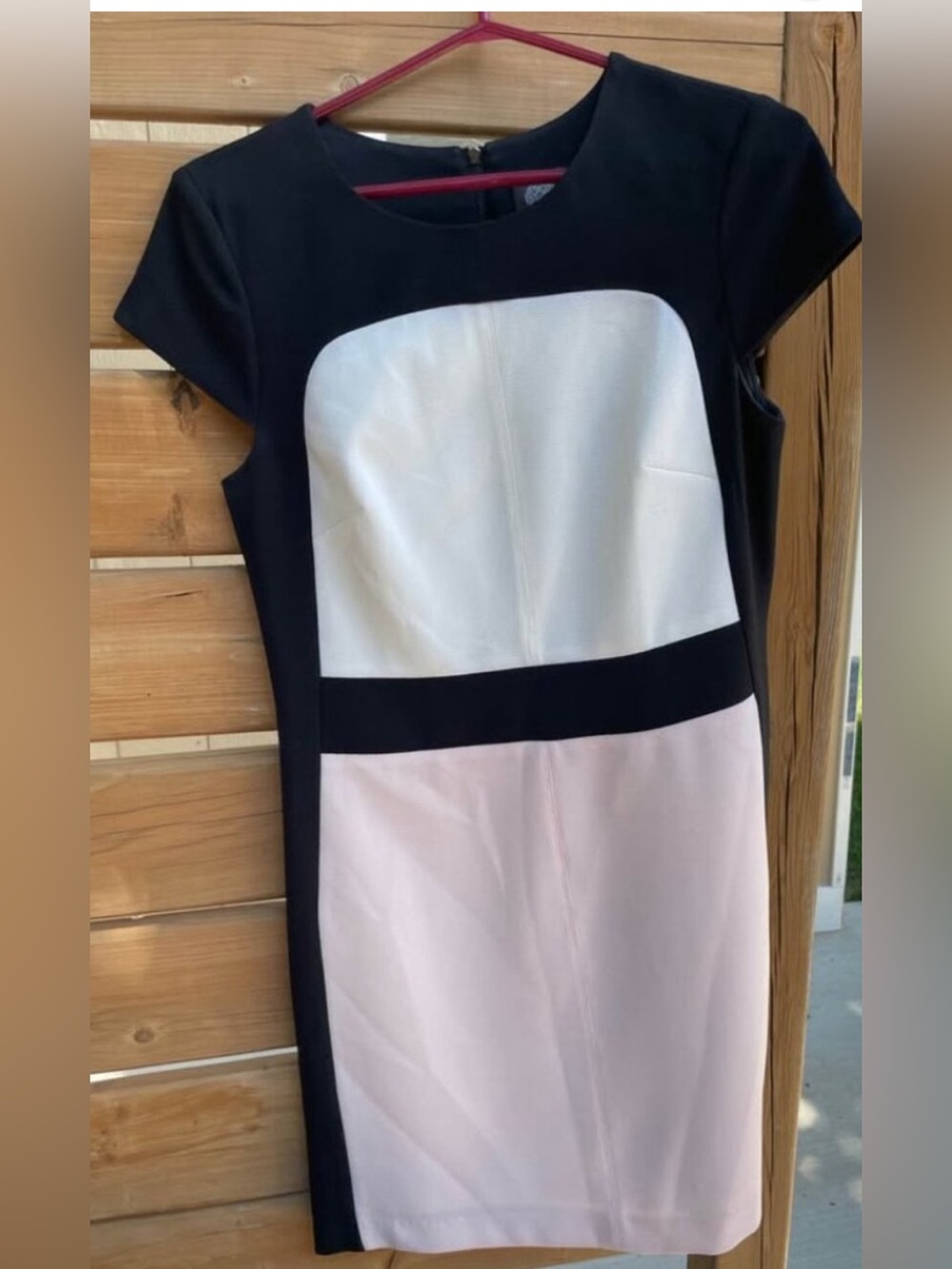 Vince Camuto Colorblock Sheath Dress Size 8